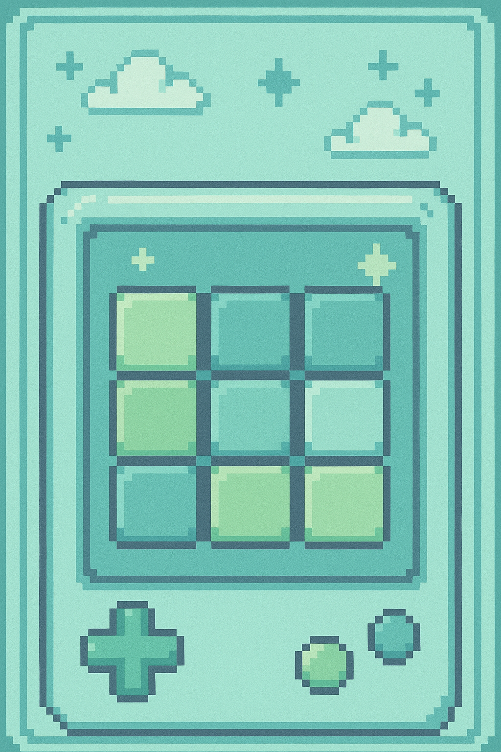 Pixel art puzzle blocks